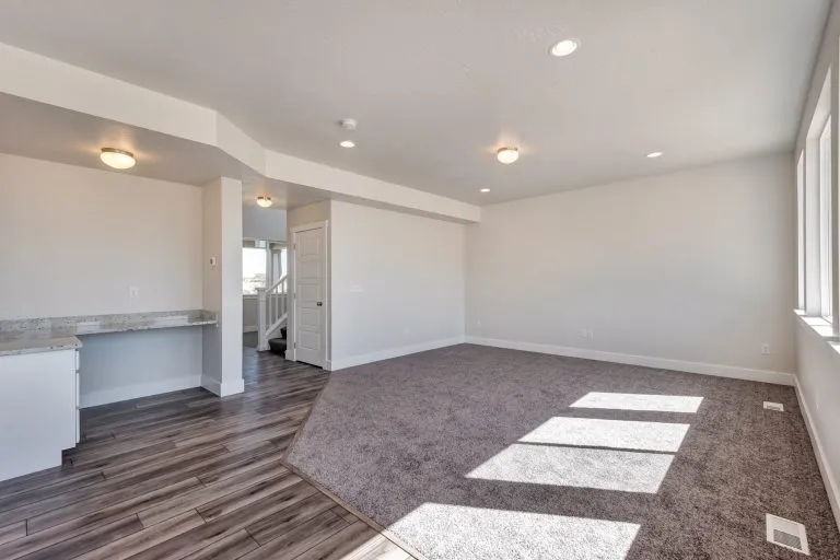 Gathering room in a new home from McArthur Homes.