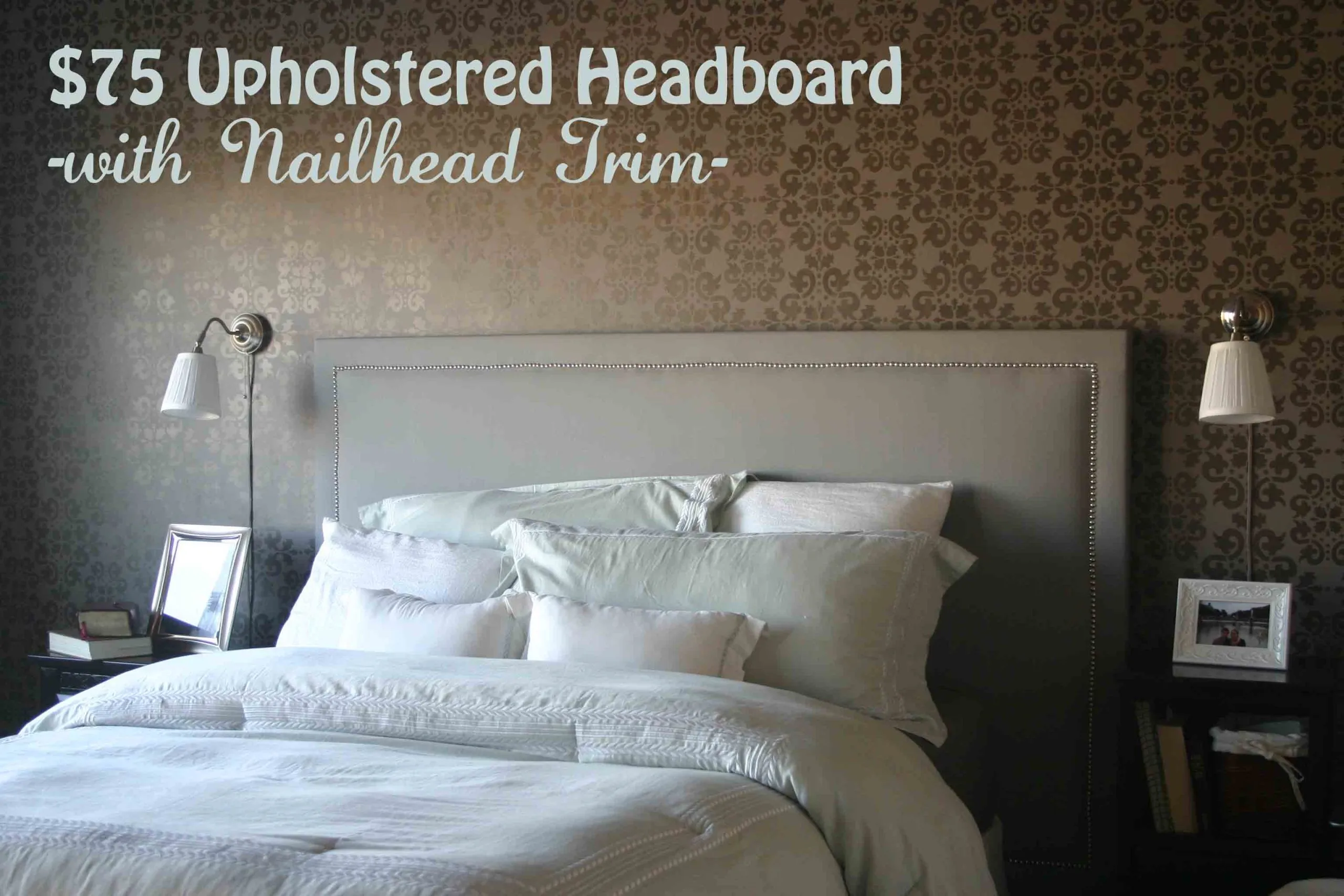 building a headboard in the master bedroom