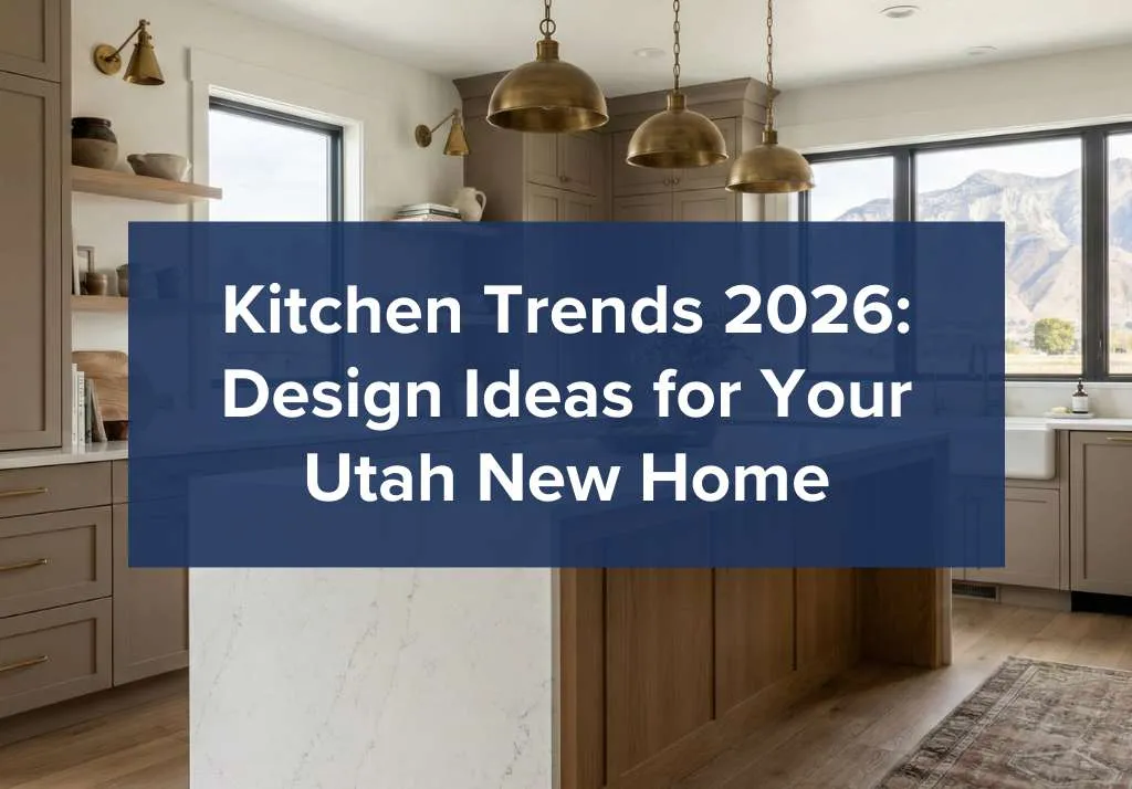 Modern Utah kitchen featuring warm taupe cabinets and kitchen trends 2026 design elements